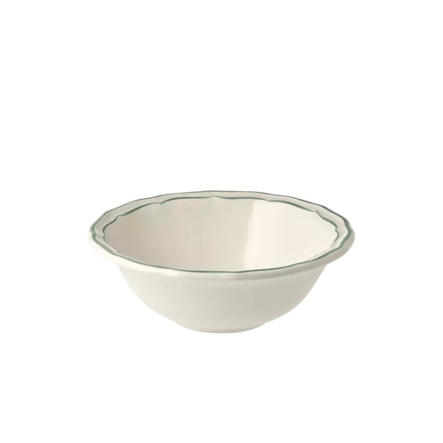 Les Filets Earthenware Cereal Bowl with Hand-Painted Rim