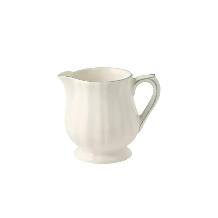 Gien Les Filets | Creamer: Fine earthenware with hand-painted rim and smooth, glazed finish, ideal for milk or cream at your tea or coffee setting | Tableware & Serveware / Creamers & Pitchers | 2Jour Concierge, your luxury lifestyle shop