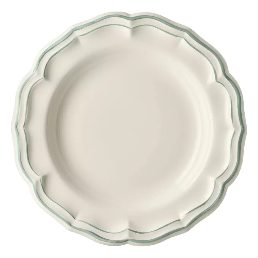 Gien Les Filets | Deep Round Dish: Fine earthenware with hand-painted rim and smooth, glazed finish, ideal for generous salads, pasta, or shared mains | Tableware & Serveware / Serving Dishes & Platters | 2Jour Concierge, your luxury lifestyle shop