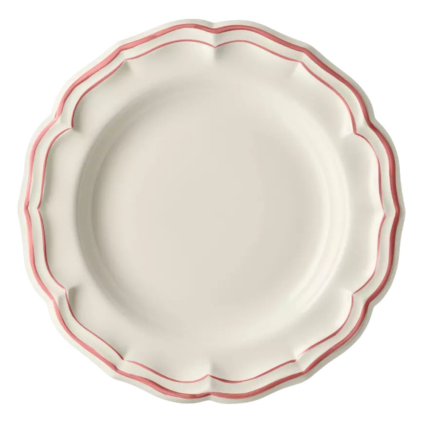 Gien Les Filets | Deep Round Dish: Fine earthenware with hand-painted rim and smooth, glazed finish, ideal for generous salads, pasta, or shared mains | Tableware & Serveware / Serving Dishes & Platters | 2Jour Concierge, your luxury lifestyle shop