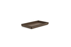 Leslie Leather Rigid Trinket Tray With Sewing Closing Rectangular Small