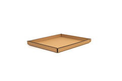 Leslie Leather Rigid Trinket Tray With Sewing Closing Square Medium