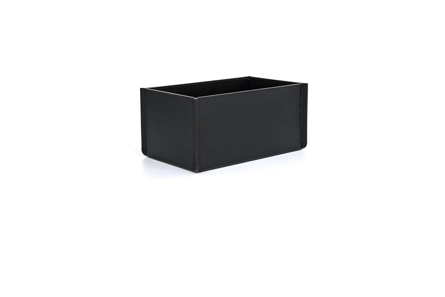 Rectngular Leslie Washcloth Holder by Pinetti | Made of leather with a rigid structure and sewing closure | Home Decor and Accessories | 2Jour Concierge, your luxury lifestyle shop