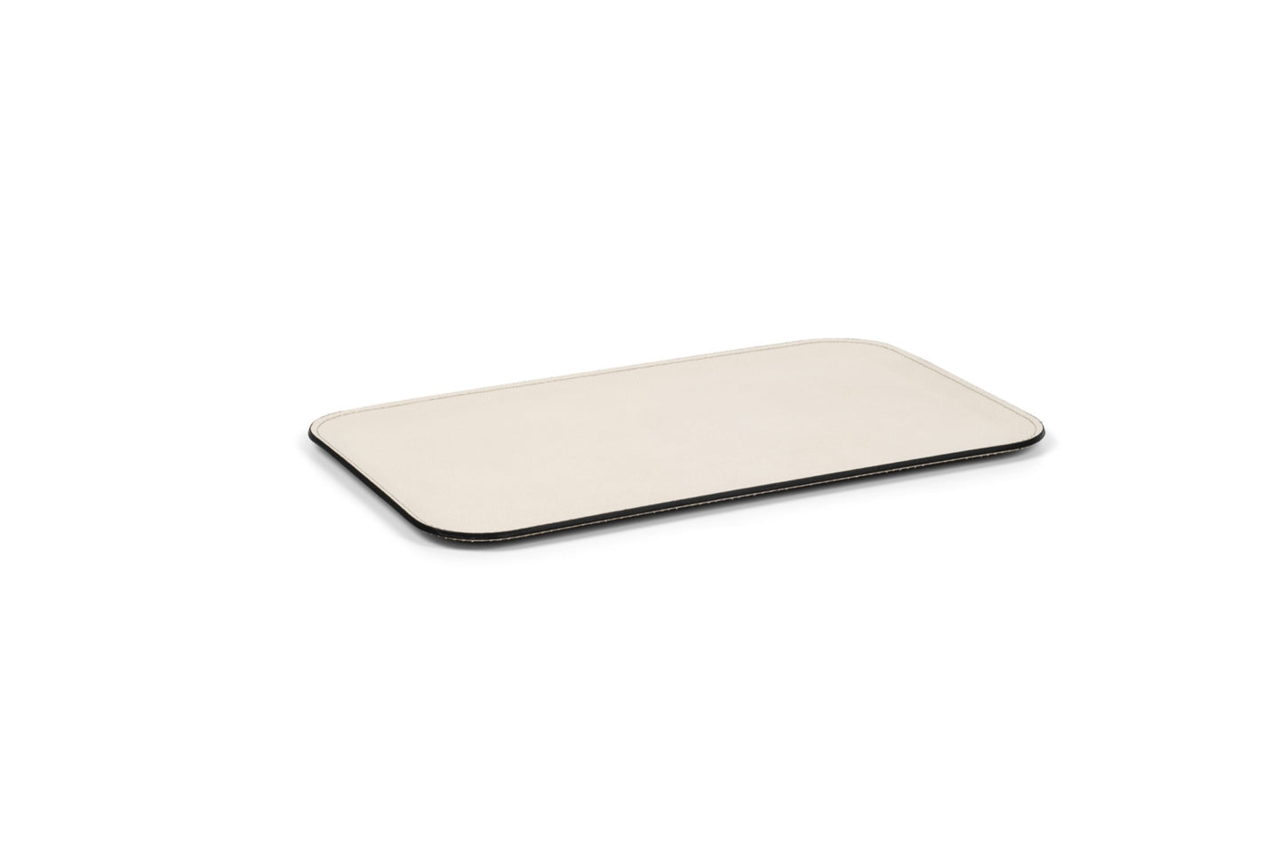 Victor Leather-Covered Trinket Serving Tray, Rectangular