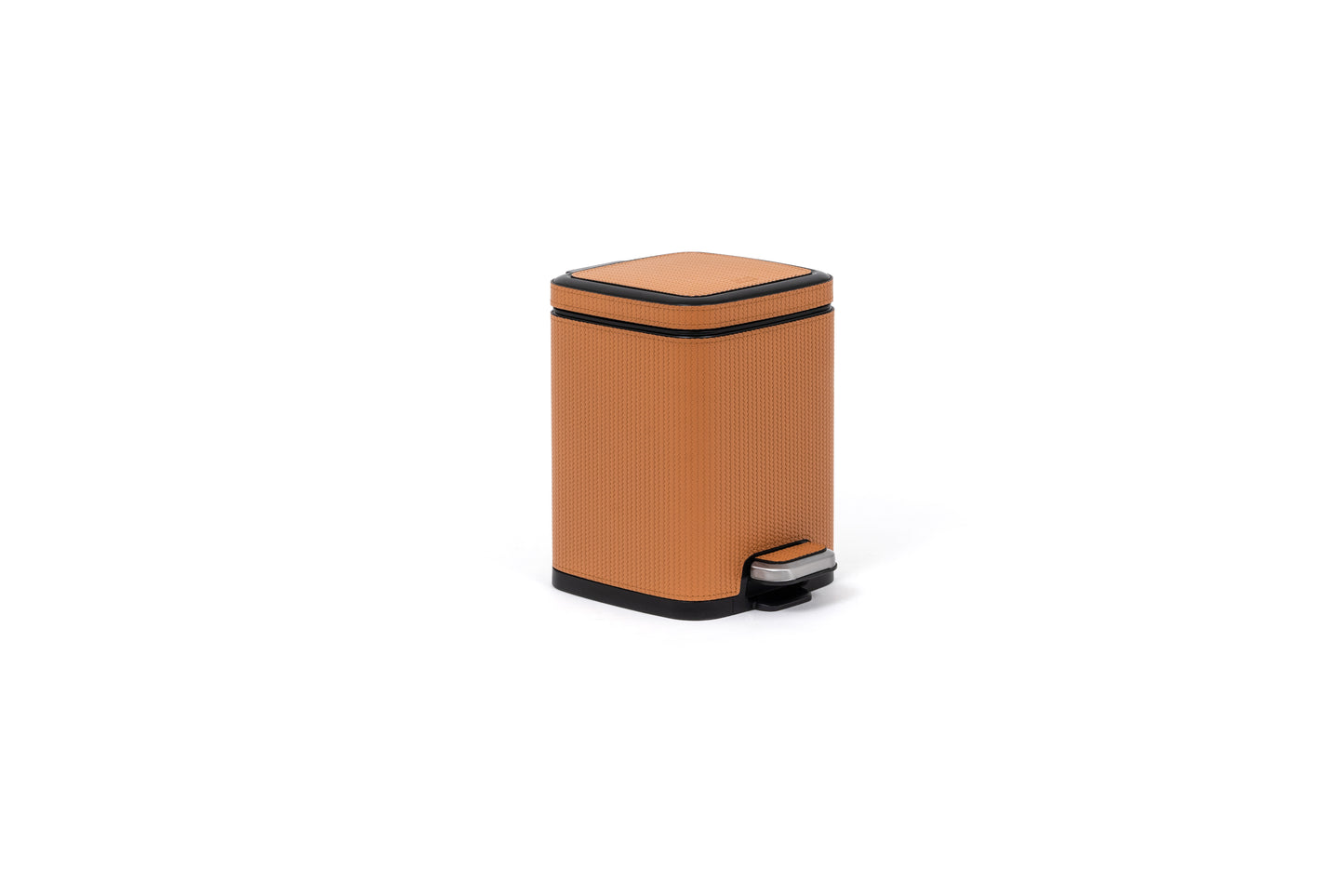 Pinetti | Pedal Bin: Leather-covered metal with soft-close lid and removable inner compartments, available in multiple capacities from 4 to 60 liters, ideal for elevated waste storage with seamless functionality | Home Accessories / Waste Bins | 2Jour Concierge, your luxury lifestyle shop