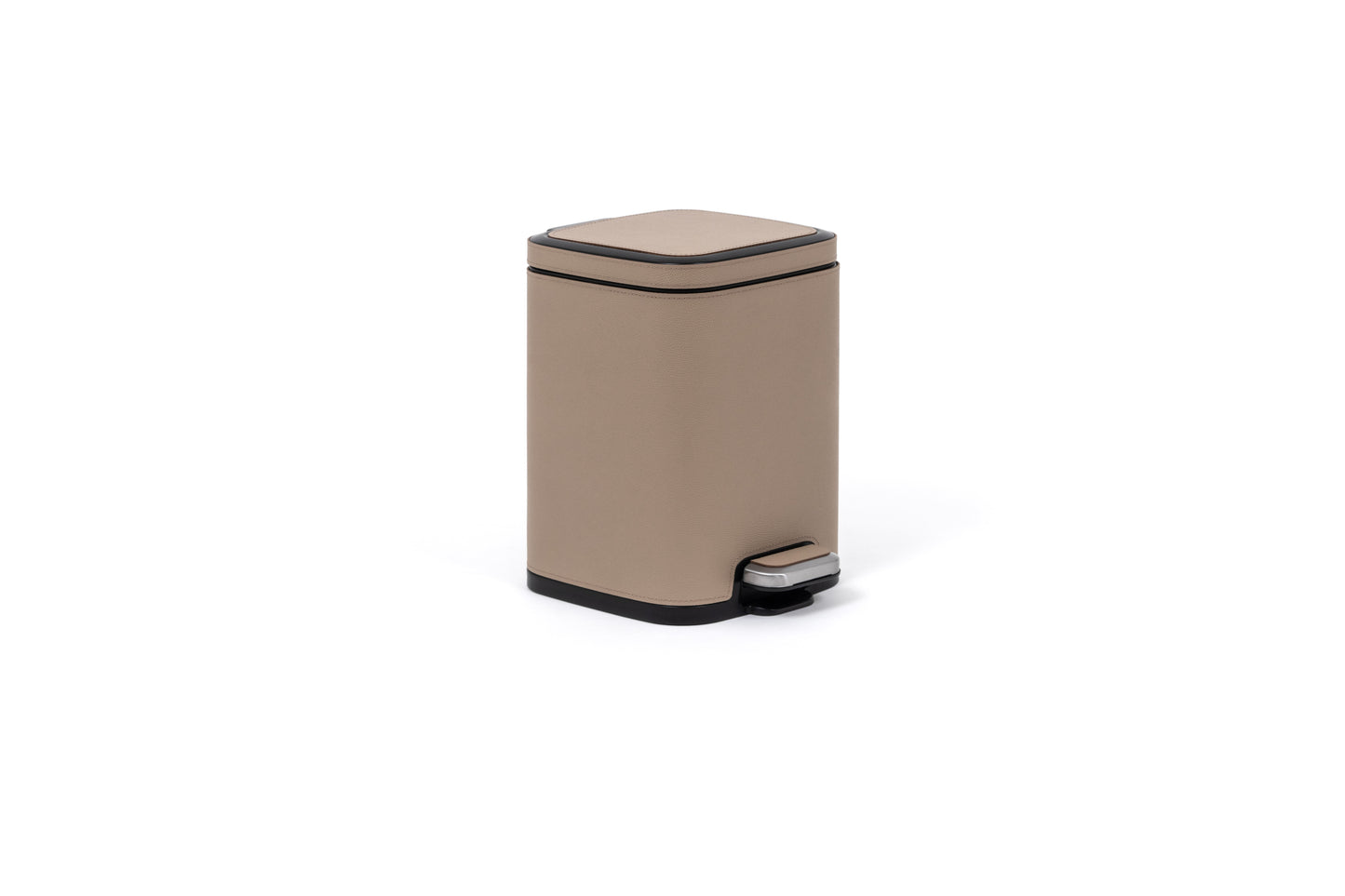 Pinetti | Pedal Bin: Leather-covered metal with soft-close lid and removable inner compartments, available in multiple capacities from 4 to 60 liters, ideal for elevated waste storage with seamless functionality | Home Accessories / Waste Bins | 2Jour Concierge, your luxury lifestyle shop