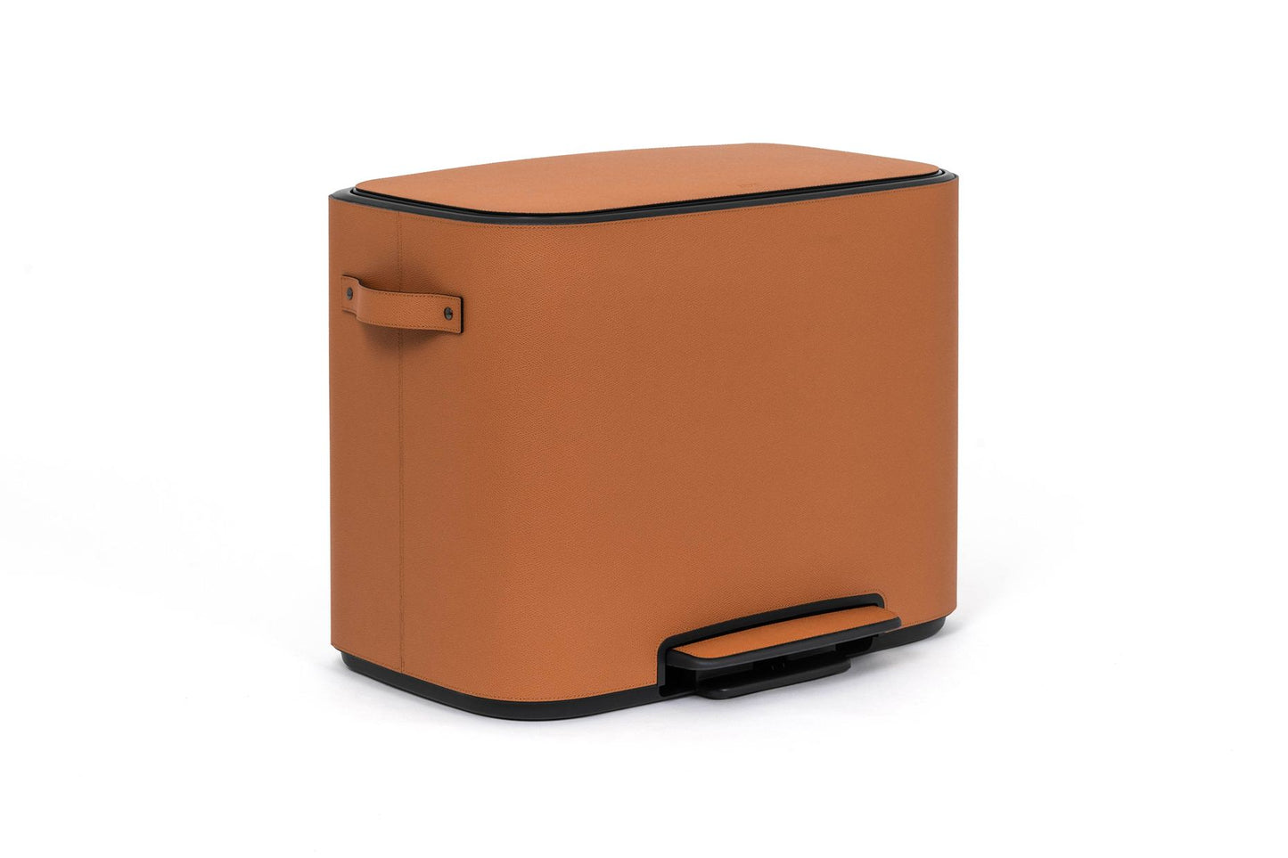 Pinetti | Pedal Bin: Leather-covered metal with soft-close lid and removable inner compartments, available in multiple capacities from 4 to 60 liters, ideal for elevated waste storage with seamless functionality | Home Accessories / Waste Bins | 2Jour Concierge, your luxury lifestyle shop