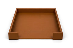 Firenze Leather-Covered Wood Paper Holder