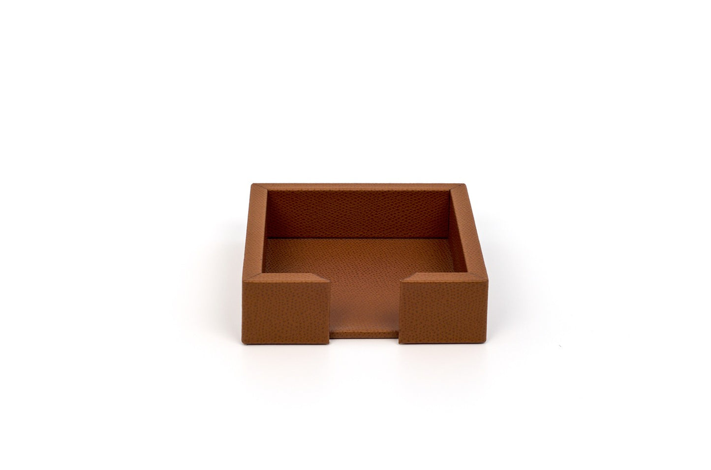 Pinetti Firenze Leather-Covered Wood Notes Holder | Notes holder with included block of white paper | Wood structure covered in leather | Part of Firenze Desk set | Discover Luxury Lifestyle Accessories at 2Jour Concierge, #1 luxury high-end gift & lifestyle shop