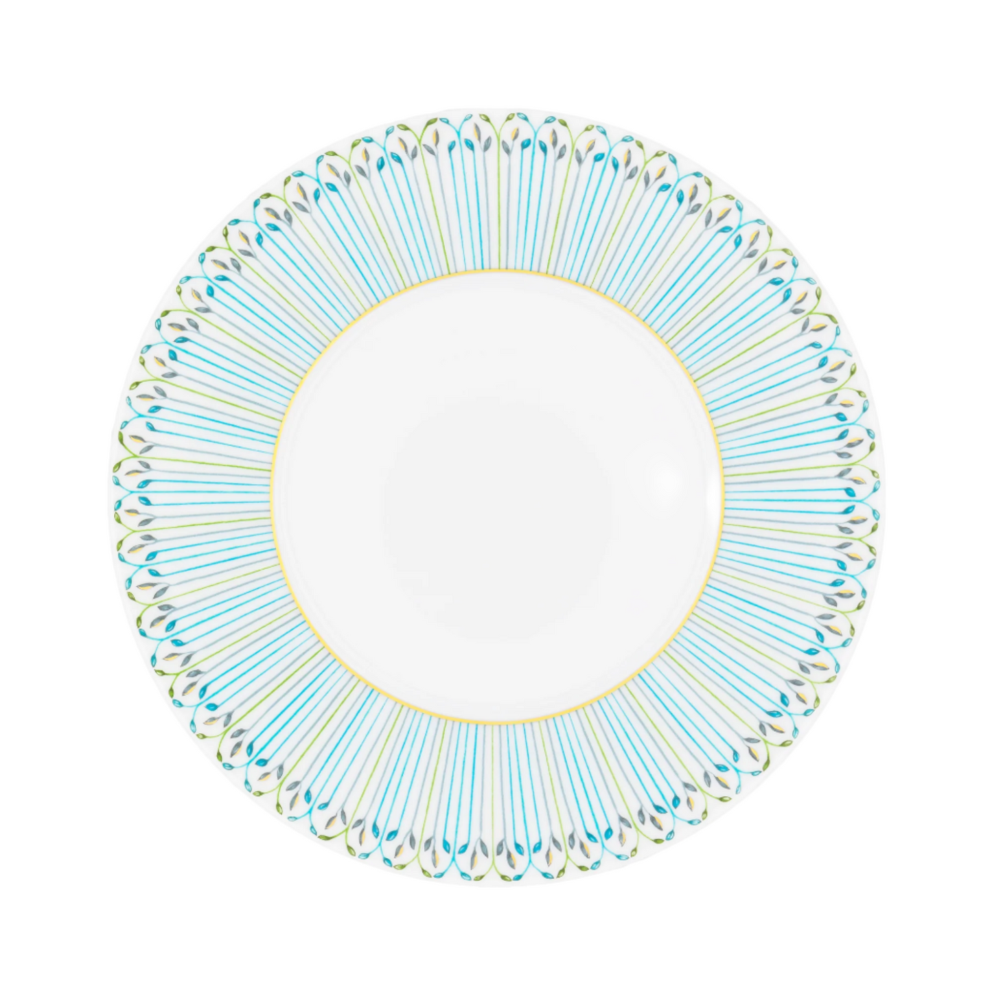 Robert Haviland & C. Parlon Jardin de Louise | Buffet Plate: Fine Limoges porcelain with celadon rim and smooth, glazed finish, ideal for refined entrée presentation | Tableware & Serveware / Plates | 2Jour Concierge, your luxury lifestyle shop