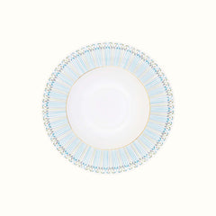 Assiette creuse à bord en porcelaine Jardin de Louise Limoges