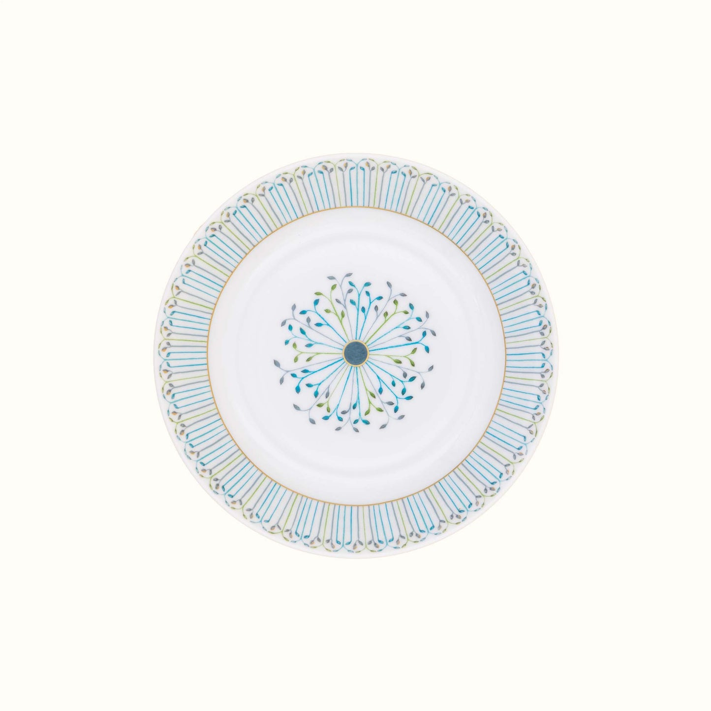 Robert Haviland & C. Parlon Jardin de Louise | Coup Soup Plate: Fine Limoges porcelain with central fan motif and smooth, glazed finish, ideal for refined presentations of soups or risottos | Tableware & Serveware / Soup Plates | 2Jour Concierge, your luxury lifestyle shop