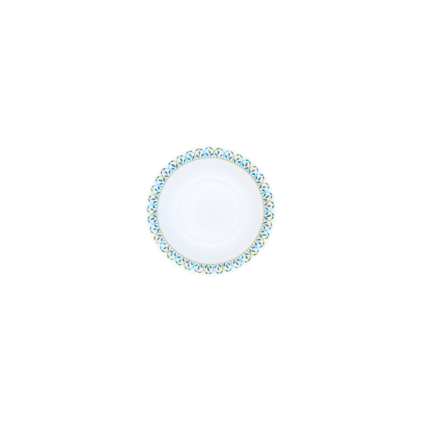 Robert Haviland & C. Parlon Jardin de Louise | Fruit Saucer: Fine Limoges porcelain with fan motif and smooth, glazed finish, perfect for fruits, desserts, or tasting portions | Tableware & Serveware / Bowls | 2Jour Concierge, your luxury lifestyle shop