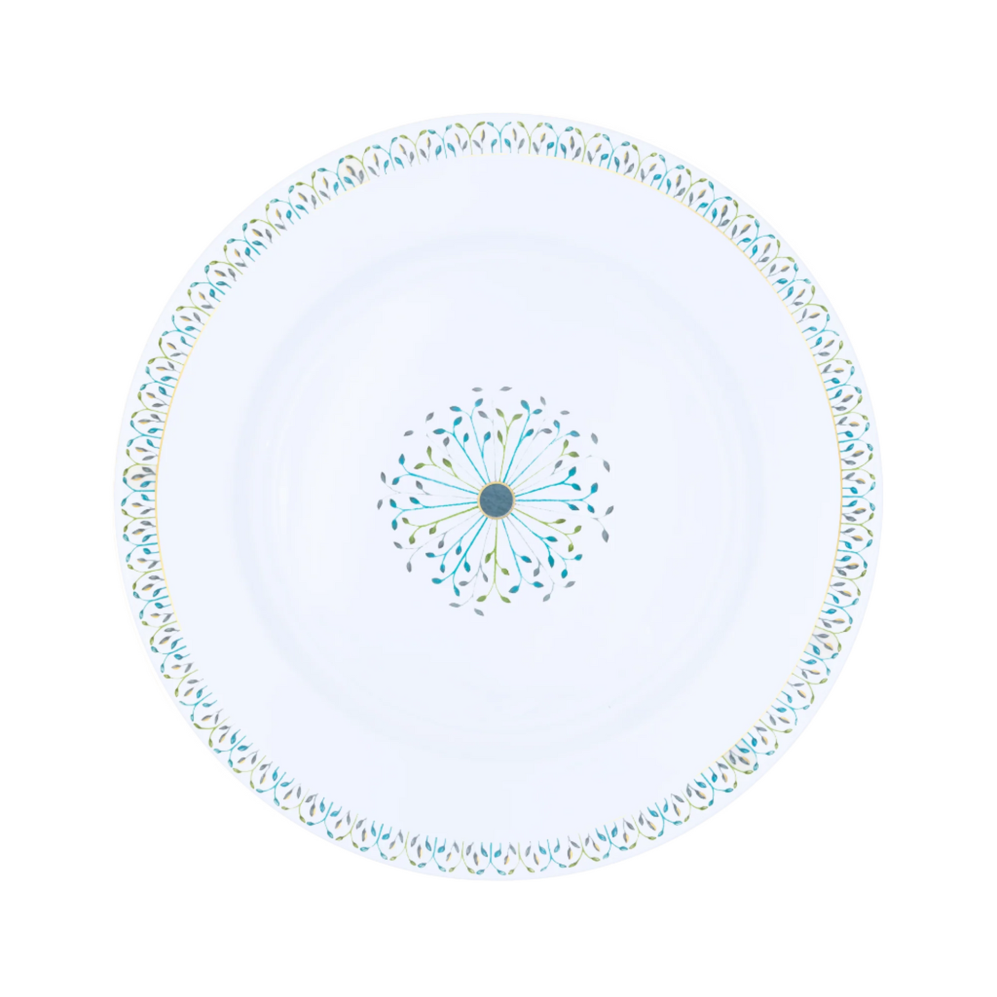 Robert Haviland & C. Parlon Jardin de Louise | Deep Round Dish: Fine Limoges porcelain with central fan motif and smooth, glazed finish, ideal for pastas, stews, or shared main courses | Tableware & Serveware / Serving Dishes | 2Jour Concierge, your luxury lifestyle shop
