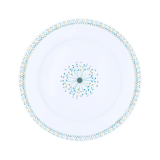 Robert Haviland & C. Parlon Jardin de Louise | Deep Round Dish: Fine Limoges porcelain with central fan motif and smooth, glazed finish, ideal for pastas, stews, or shared main courses | Tableware & Serveware / Serving Dishes | 2Jour Concierge, your luxury lifestyle shop