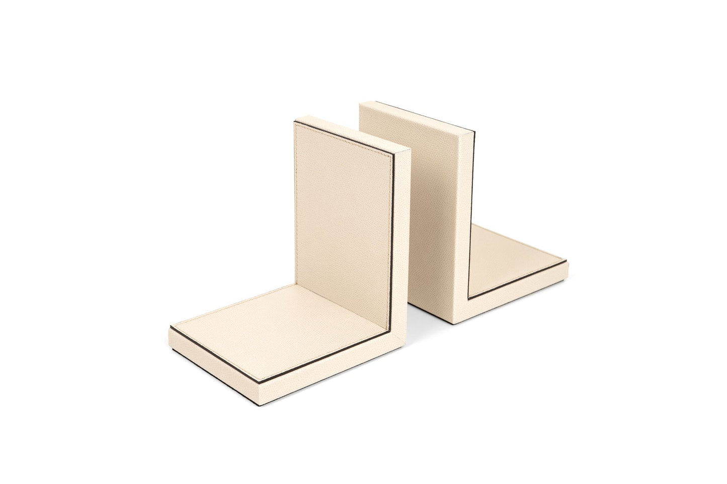 Pinetti Leather-Covered Bookend (Set of 2) | Elegant and Functional Design | Perfect for Organizing and Displaying Books | Explore a Range of Luxury Home Accessories at 2Jour Concierge, #1 luxury high-end gift & lifestyle shop