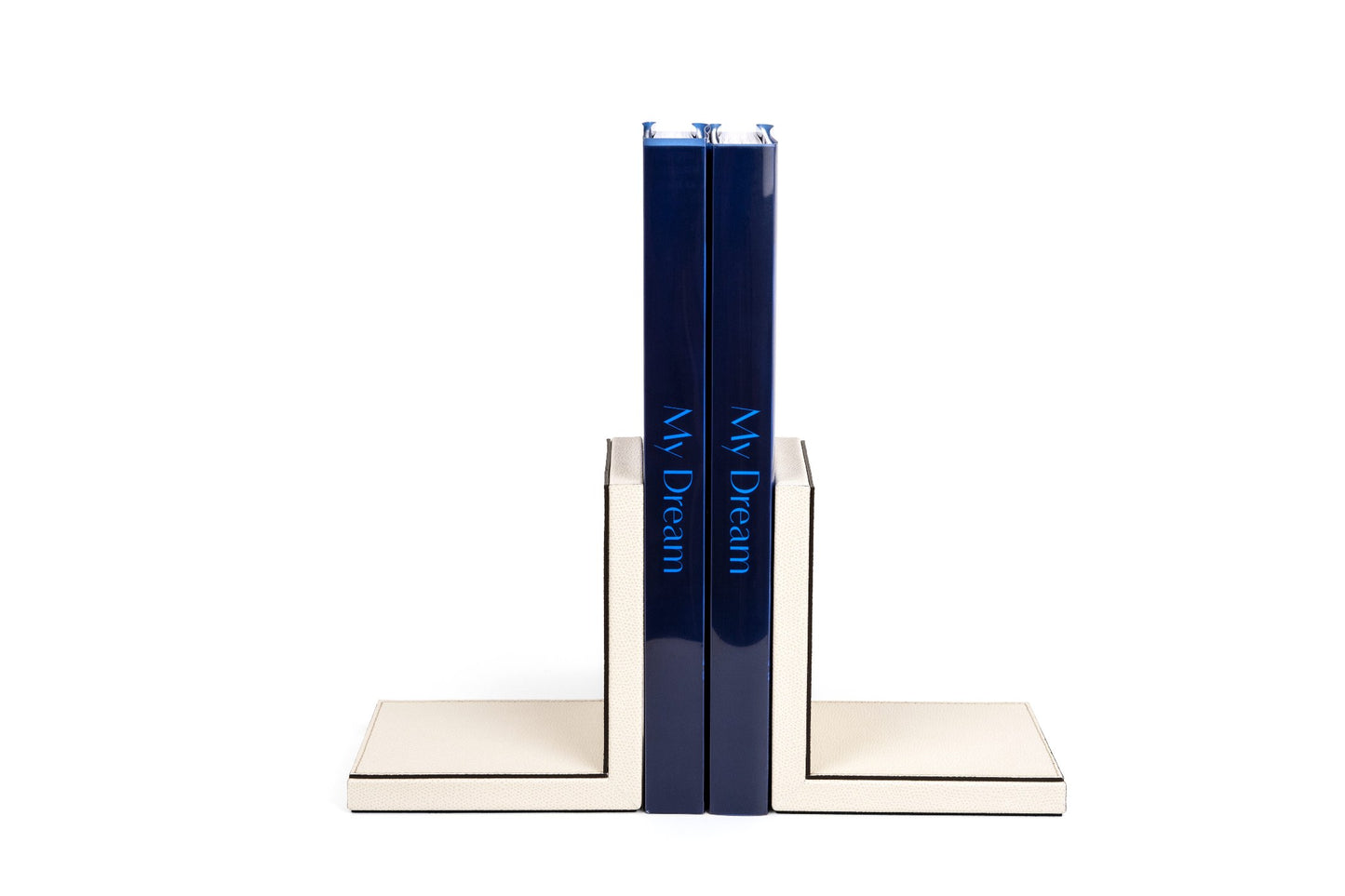 Pinetti Leather-Covered Bookend (Set of 2) | Elegant and Functional Design | Perfect for Organizing and Displaying Books | Explore a Range of Luxury Home Accessories at 2Jour Concierge, #1 luxury high-end gift & lifestyle shop