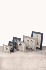Ciliegio Saddle Leather Picture Frame w Walnut-Finished Wood Back