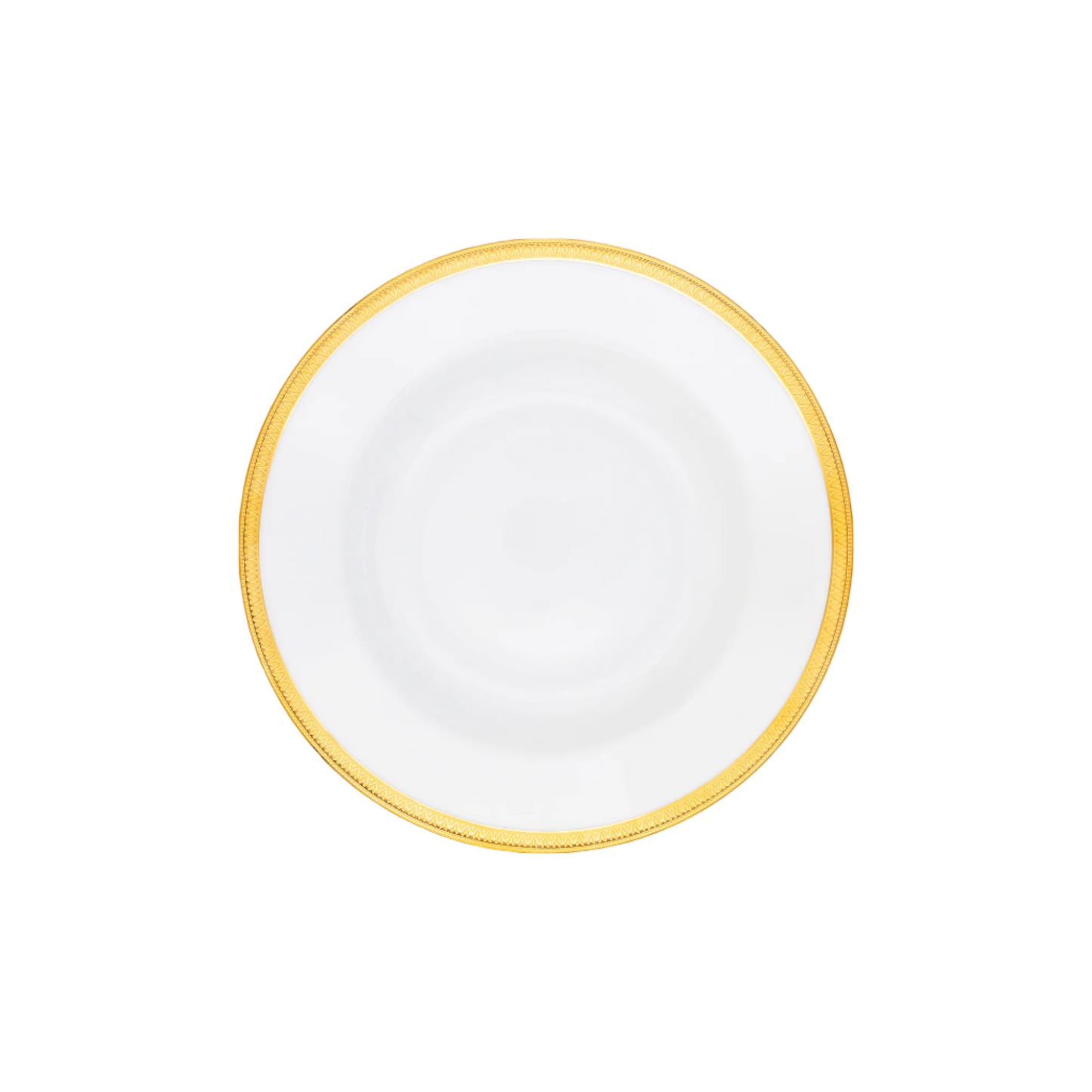 Haviland Parlon Malmaison | Rim Soup Plate: Fine Limoges porcelain with decorative border motif and smooth, glazed finish, ideal for soups and broths served with refinement | Tableware & Serveware / Soup Plates | 2Jour Concierge, your luxury lifestyle shop