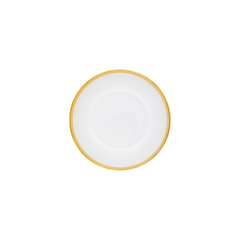 Malmaison Limoges Porcelain Coup Soup Plate, Gold