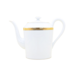 Malmaison Limoges Porcelain Coffee/Tea Pot, Gold