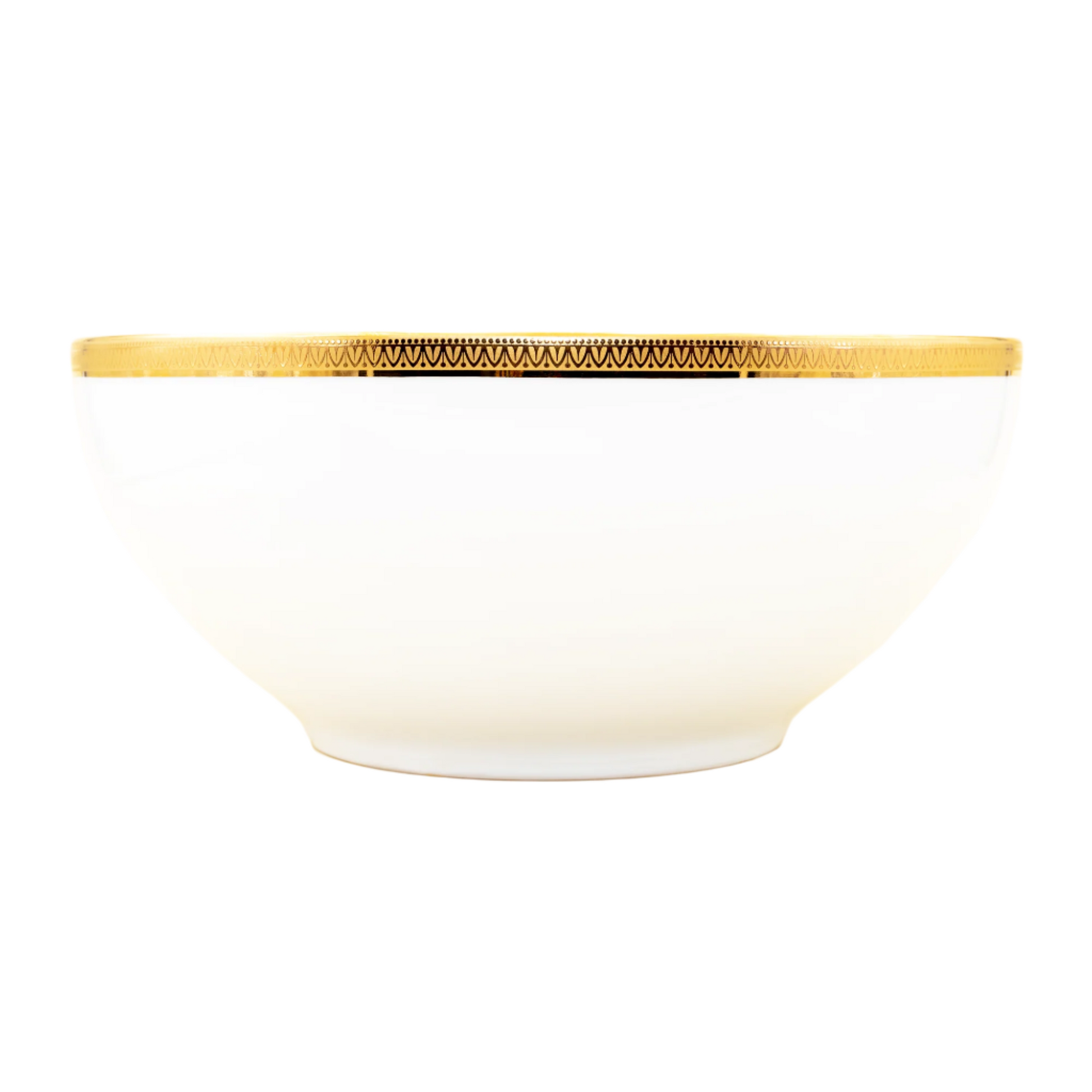 Haviland Parlon Malmaison | Salad Bowl: Fine Limoges porcelain with decorative border motif and smooth, glazed finish, ideal for serving fresh salads or fruit | Tableware & Serveware / Bowls | 2Jour Concierge, your luxury lifestyle shop