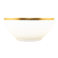 Malmaison Limoges Porcelain Salad Bowl, Gold