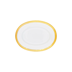 Malmaison Limoges Porcelain Relish Platter, Gold