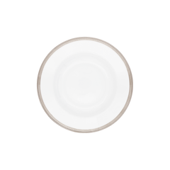 Malmaison Limoges Porcelain Rim Soup Plate, Platinum