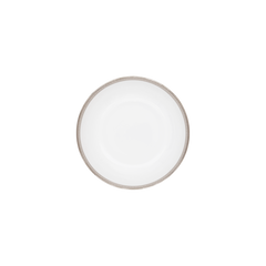 Malmaison Limoges Porcelain Coup Soup Plate, Platinum