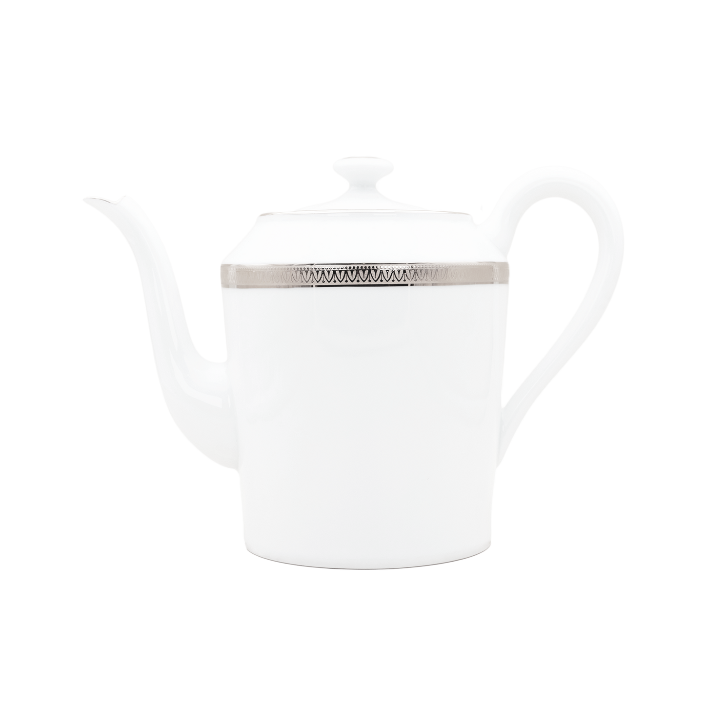 Haviland Parlon Malmaison | Coffee/Tea Pot: Fine Limoges porcelain with decorative border motif and smooth, glazed finish, available in multiple sizes for refined tea or coffee service | Tableware & Serveware / Teapots & Coffee Pots | 2Jour Concierge, your luxury lifestyle shop