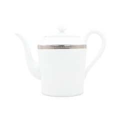 Malmaison Limoges Porcelain Coffee/Tea Pot, Platinum