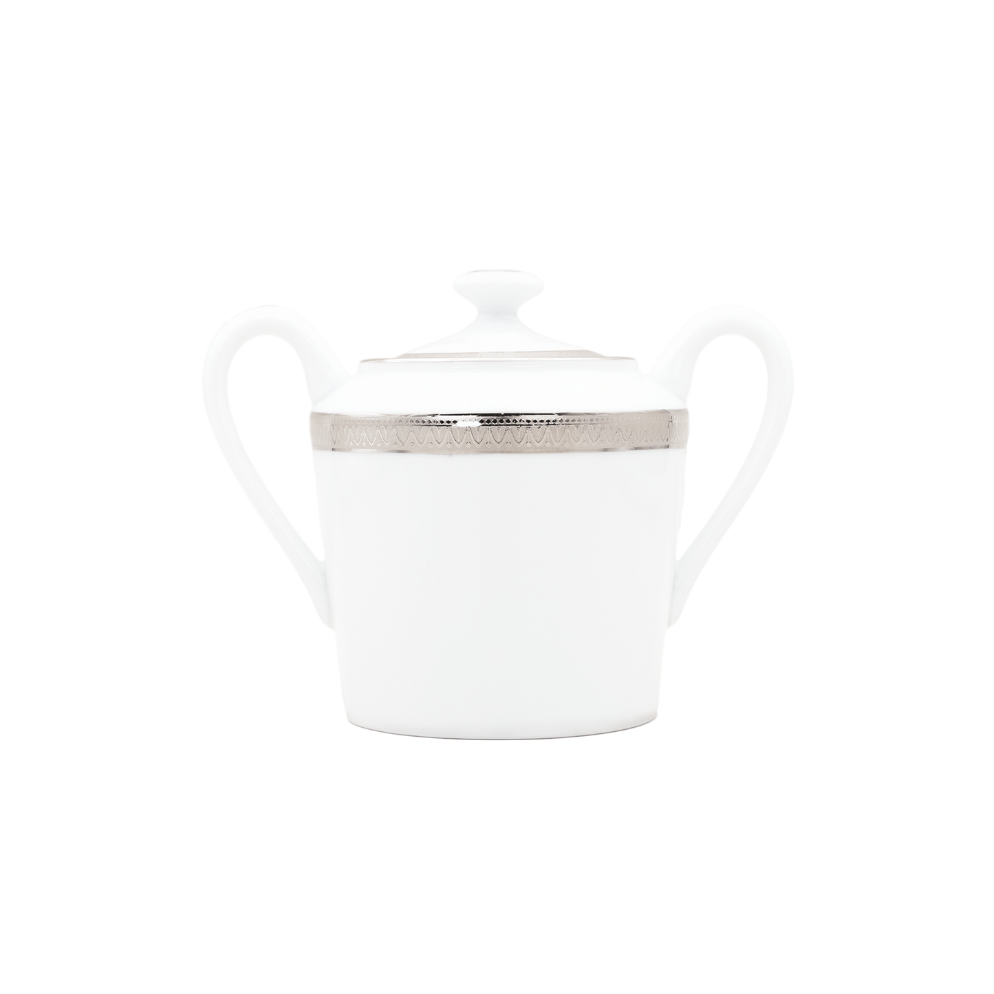 Haviland Parlon Malmaison | Sugar Bowl: Fine Limoges porcelain with decorative border motif and smooth, glazed finish, perfect for refined sugar service at the table | Tableware & Serveware / Sugar Bowls | 2Jour Concierge, your luxury lifestyle shop
