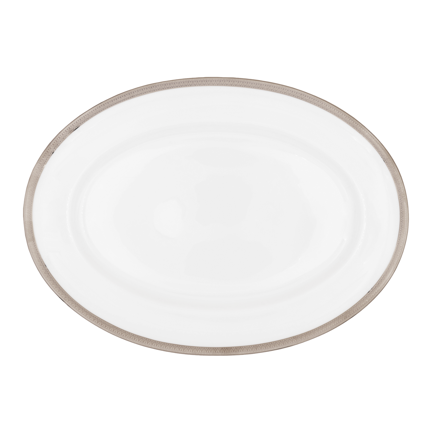 Haviland Parlon Malmaison | Oval Platter: Fine Limoges porcelain with decorative border motif and smooth, glazed finish, available in multiple sizes for roasts, fish, or elegant composed dishes | Tableware & Serveware / Serving Dishes | 2Jour Concierge, your luxury lifestyle shop