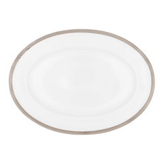 Malmaison Limoges Porcelain Oval Platter, Platinum