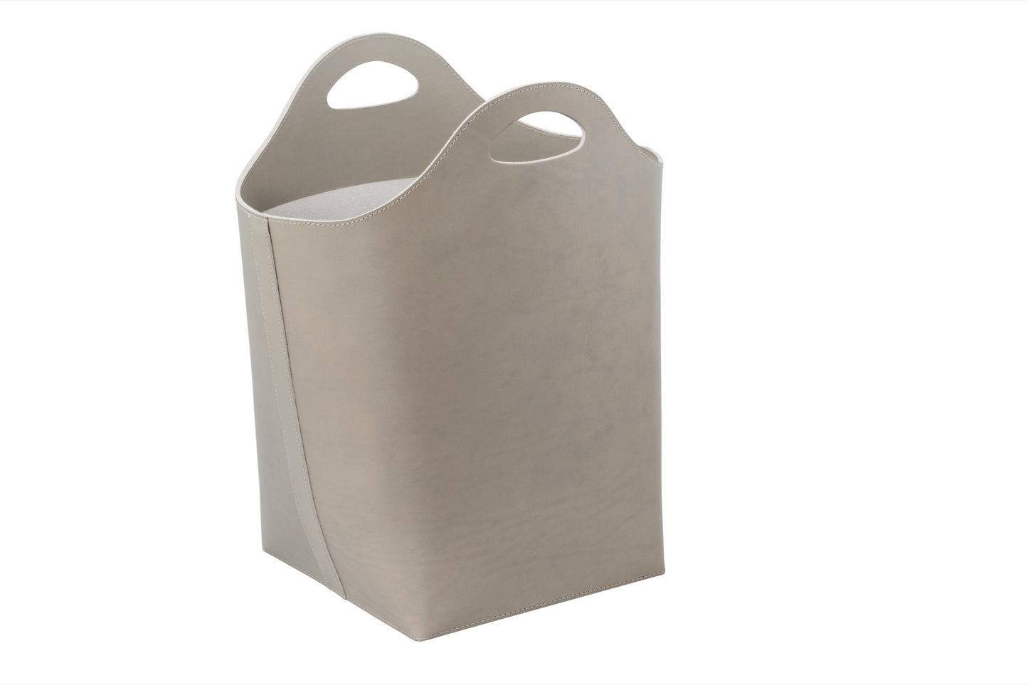 Aufbewahrungskorb aus Sattelleder von Tau mit Griffen, L