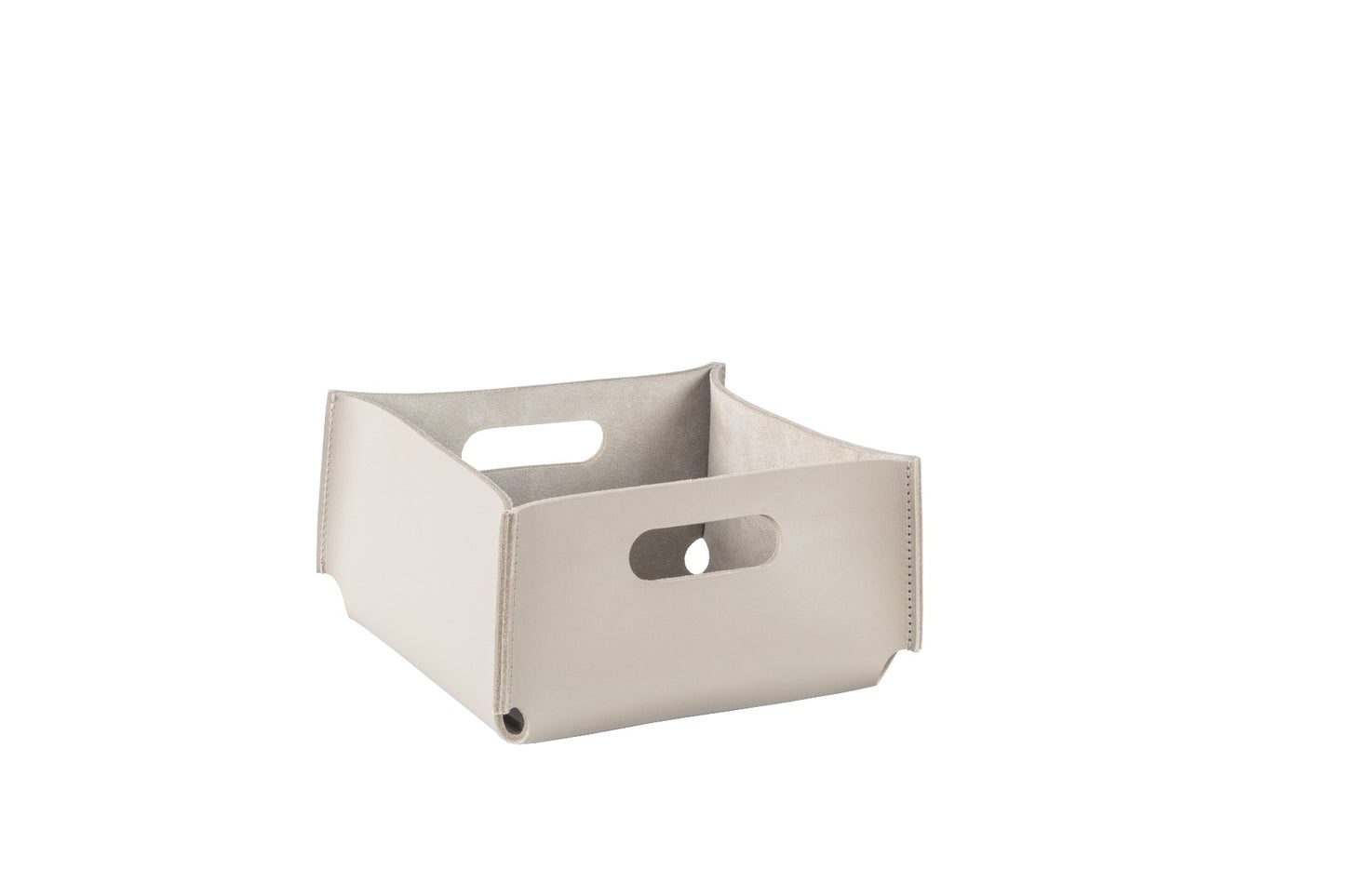Rabitti 1969 Amsterdam Square Saddle Leather Storage Basket With Handles | Elegant and Functional Storage Solution | Crafted with High-Quality Saddle Leather | Handles for Convenient Use | Explore a Range of Luxury Home Accessories at 2Jour Concierge, #1 luxury high-end gift & lifestyle shop