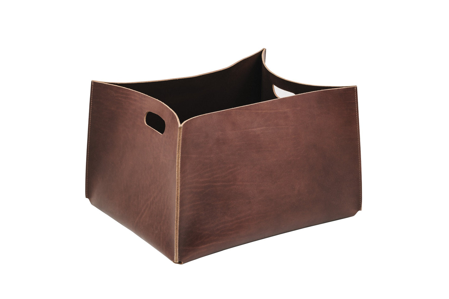 Rabitti 1969 Amsterdam Classic Saddle Leather Storage Baskets With Handles | Elegant and Functional Storage Solution | Crafted with High-Quality Saddle Leather | Handles for Convenient Use | Explore a Range of Luxury Home Accessories at 2Jour Concierge, #1 luxury high-end gift & lifestyle shop