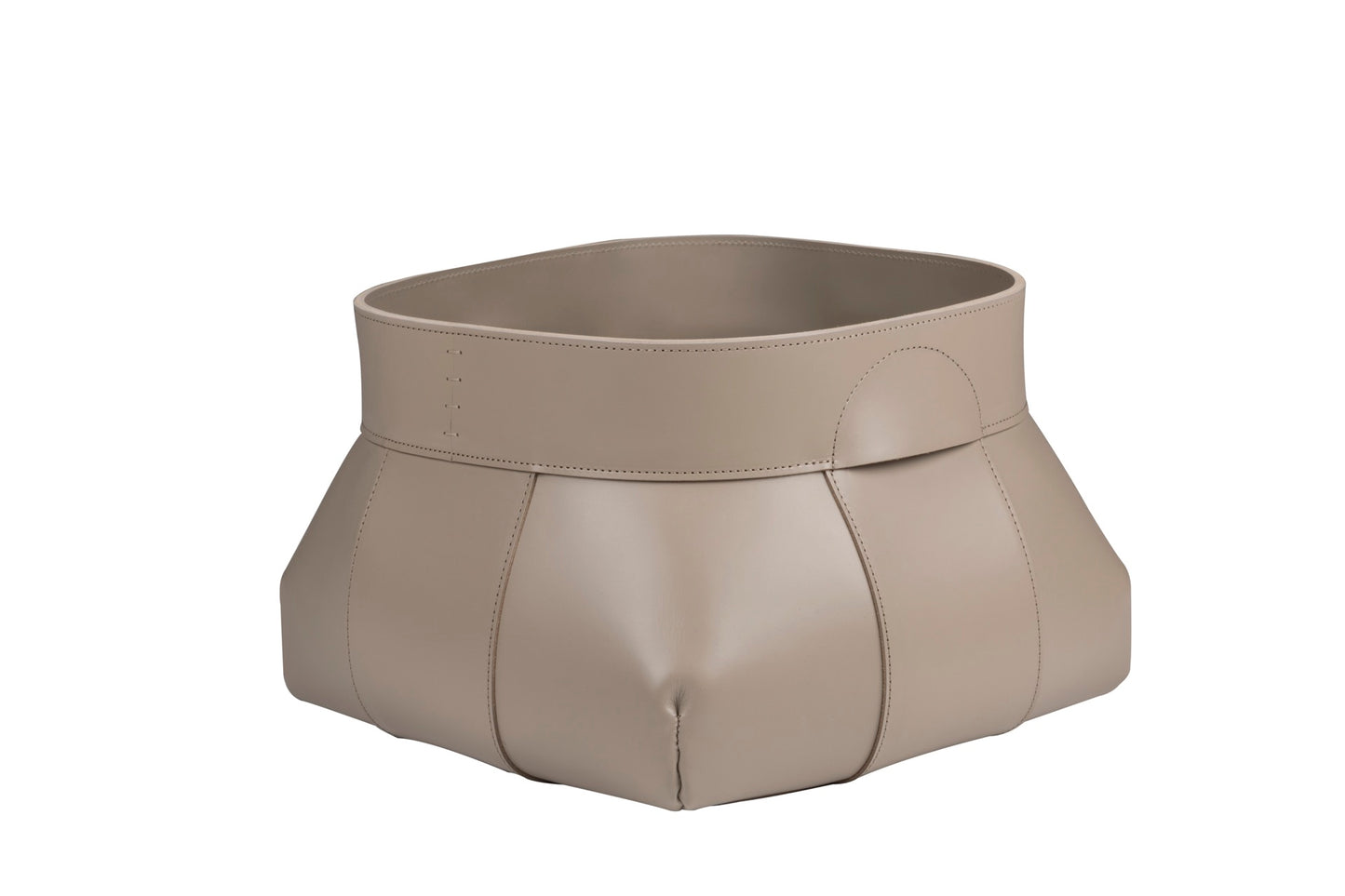 Aufbewahrungskorb aus Sattelleder von Woody