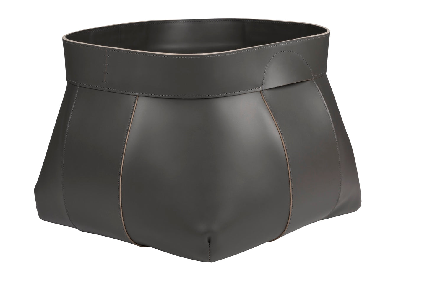 Aufbewahrungskorb aus Sattelleder von Woody