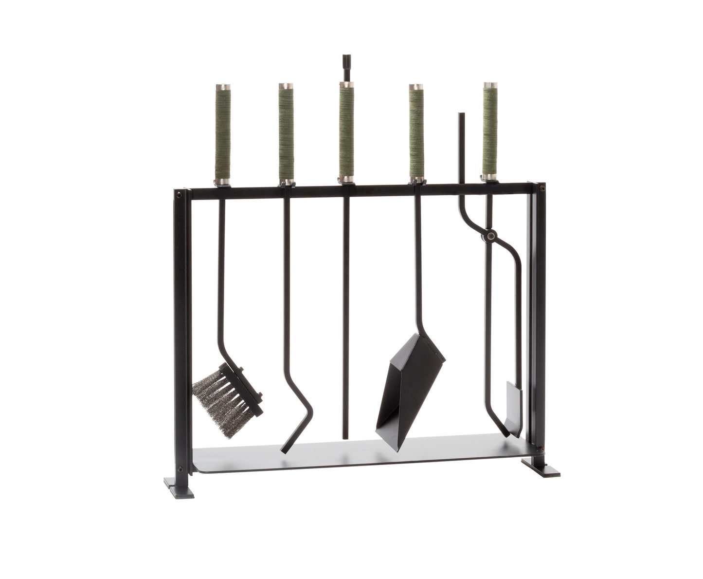 Rabitti 1969 Megève Metal Fireplace Tool Set with Leather Grips | Elegant Fireplace Accessories, Refined Metalwork & Stylish Leather Detailing | 2Jour Concierge, #1 luxury high-end gift & lifestyle shop