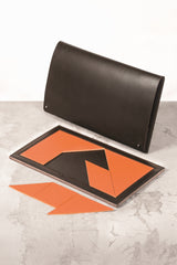 Sanremo Saddle Leather Tangram Game with Galata Folder