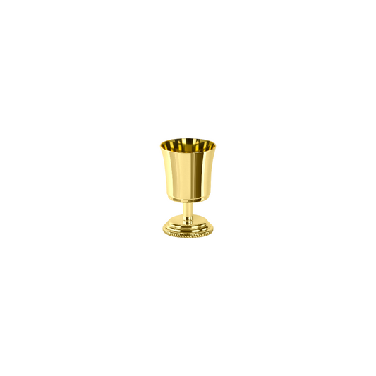 Zanetto Regina Anna | Liquor Cup: Gold-plated metal with gilded interior and smooth, shiny finish, designed for serving spirits elegantly | Tableware & Drinkware / Spirit Glasses | 2Jour Concierge, your luxury lifestyle shop