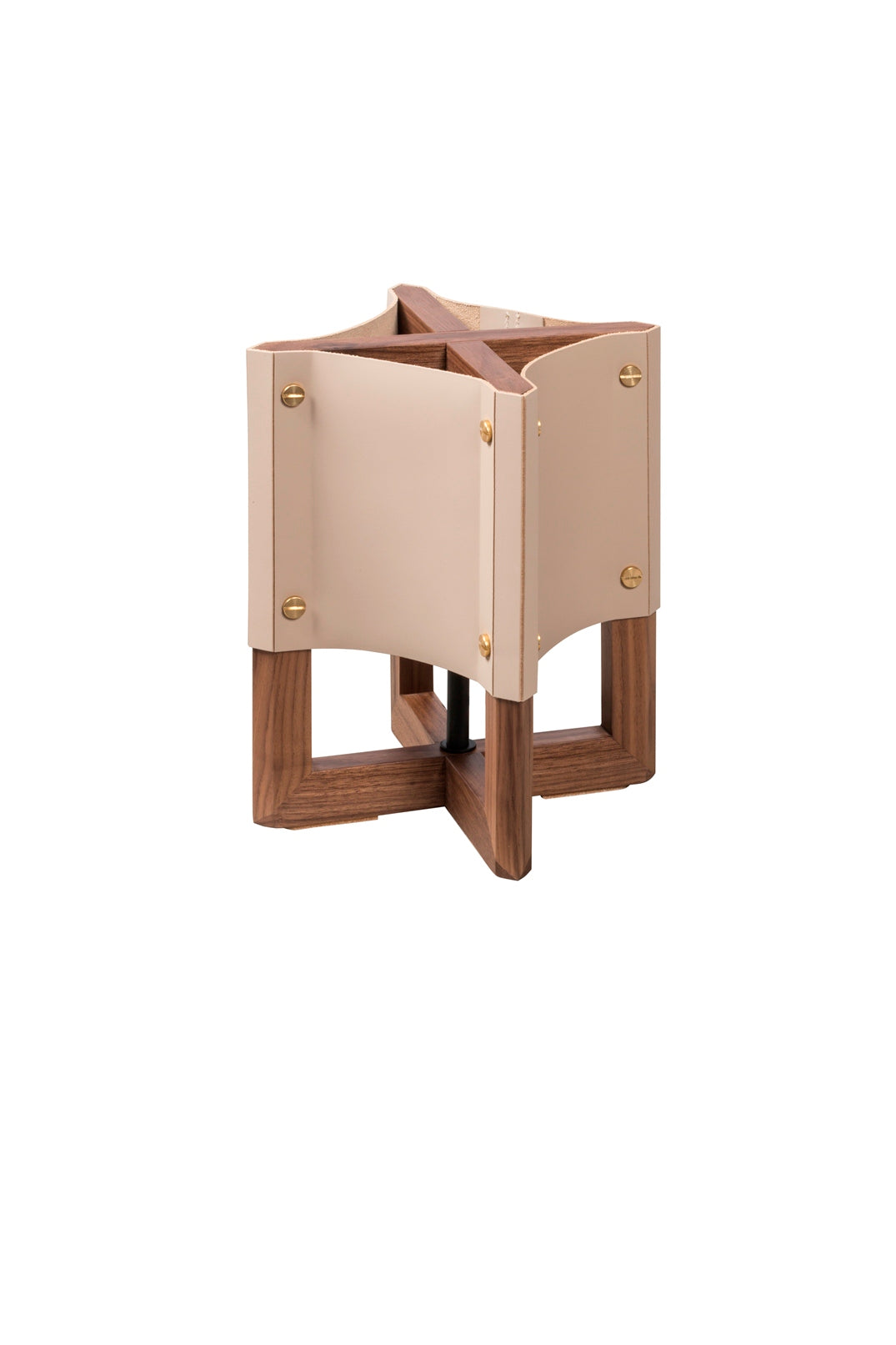 Aliante Table Lamp by Rabitti 1969 | Wood Structure with Saddle Leather Lampshade | Designed by Simone Fanciullacci | Explore a Range of Luxury Lighting Options at 2Jour Concierge, #1 luxury high-end gift & lifestyle shop