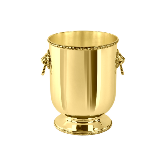 Zanetto Regina Anna | Champagne Bucket: Gold-plated metal with smooth, shiny finish, ideal for chilling champagne | Tableware & Serveware / Ice Buckets | 2Jour Concierge, your luxury lifestyle shop