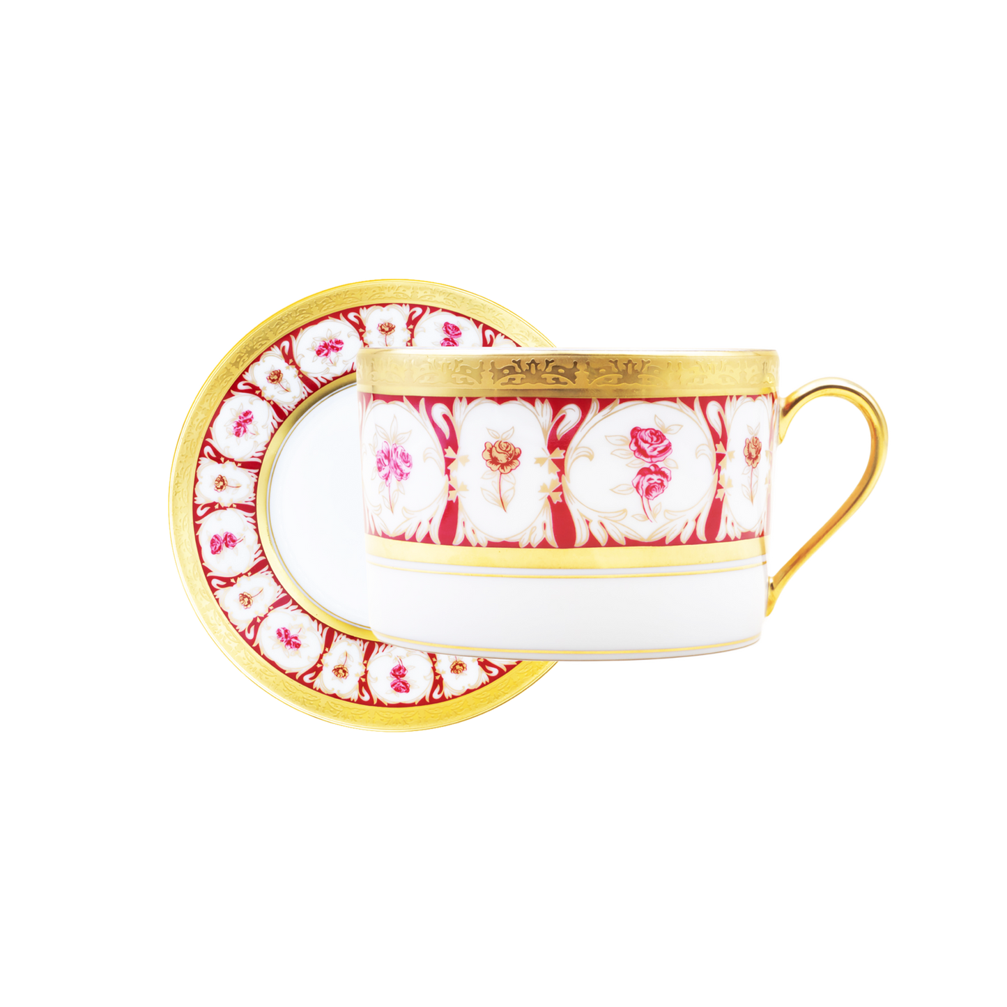 Buffetteller aus Limoges-Porzellan der Marke Syracuse Rose