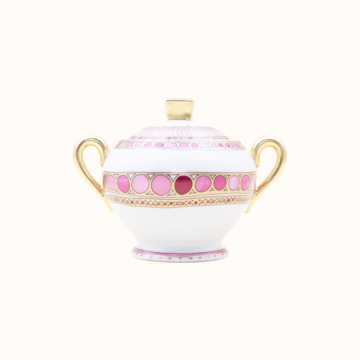 Syracuse Rose Limoges Porcelain Sugar Bowl