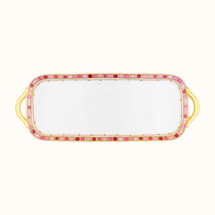 Syracuse Rose Limoges Porcelain Rectangular Cake Dish