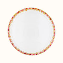 Syracuse Rose Limoges Porcelain Round Flat Tart Dish