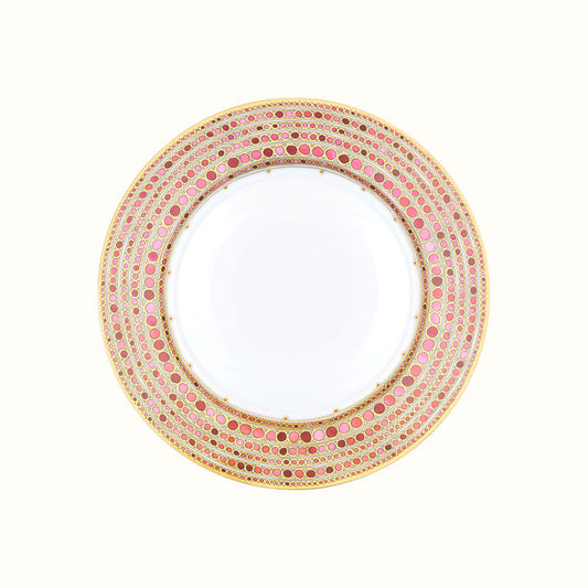 Robert Haviland & C. Parlon Syracuse Rose Plat Rond Plat | Limoges porcelain round flat dish featuring a refined rose-and-pink border for versatile serving | Tableware & Serveware / Service Dishes | 2Jour Concierge, your luxury lifestyle shop